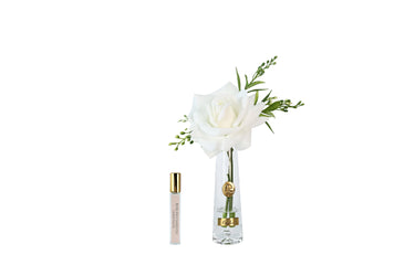 NEW Summer Rose in White & Gold | SRG01